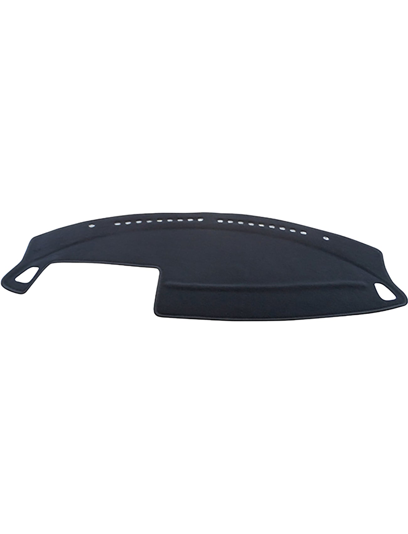 The Sunland-Protection Dash Mat Black, specifically designed for the Nissan Maxima J31 MY06 (from 11/2003 to 05/2009, all models - D5301), features an Air Bag Safe design. This mat has a curved shape with vent holes and precise cutouts, offering durability and protection from sunlight while reducing glare to ensure safety and style on every drive.