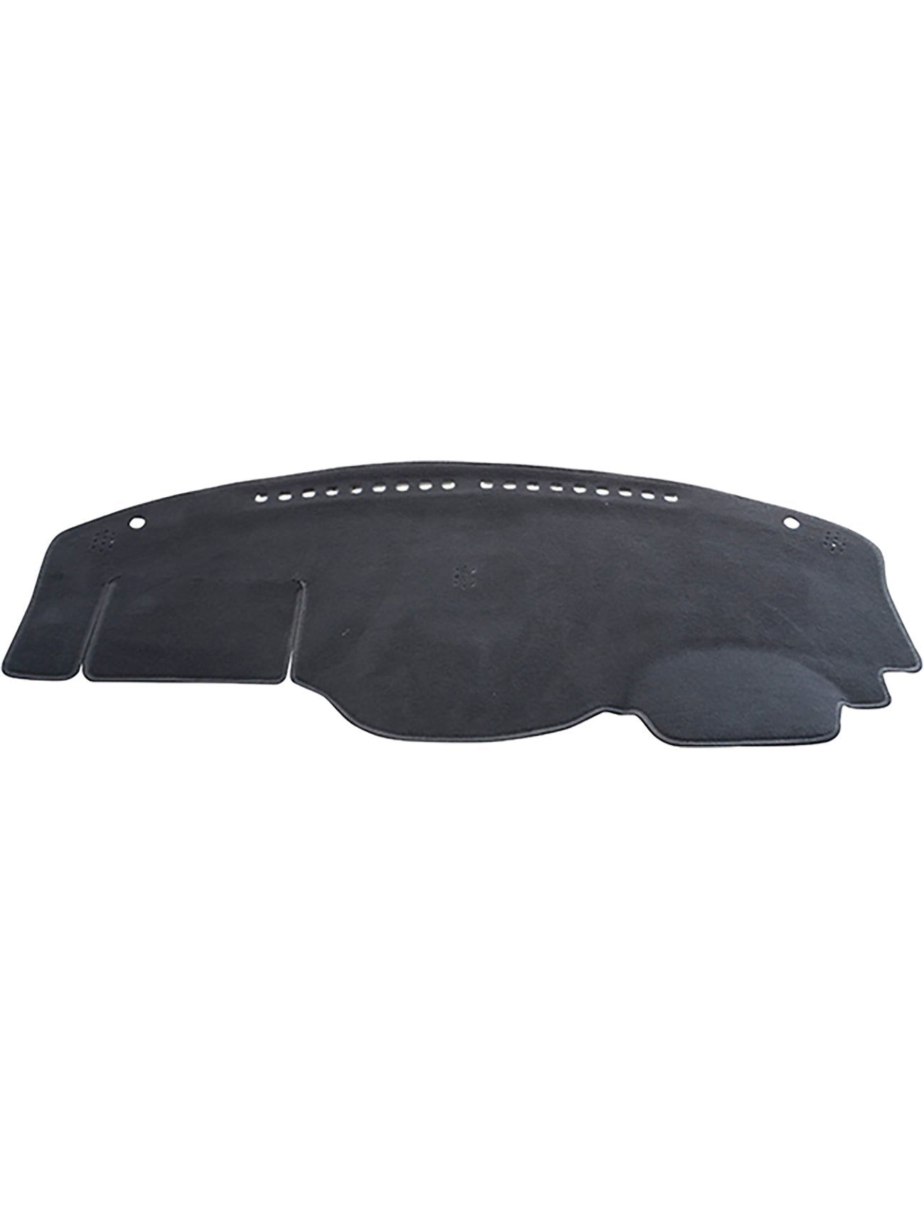 A black Sunland Dash Mat, model D8301, specifically designed for all Nissan Pathfinder R52 MY14 models from 10/2013 to 12/2020, is featured on a plain white background. This custom fit dashboard cover from Sunland-Protection includes pre-cut sections and holes for vents and other dashboard features, ensuring your vehicle stays cool while enhancing resale value.