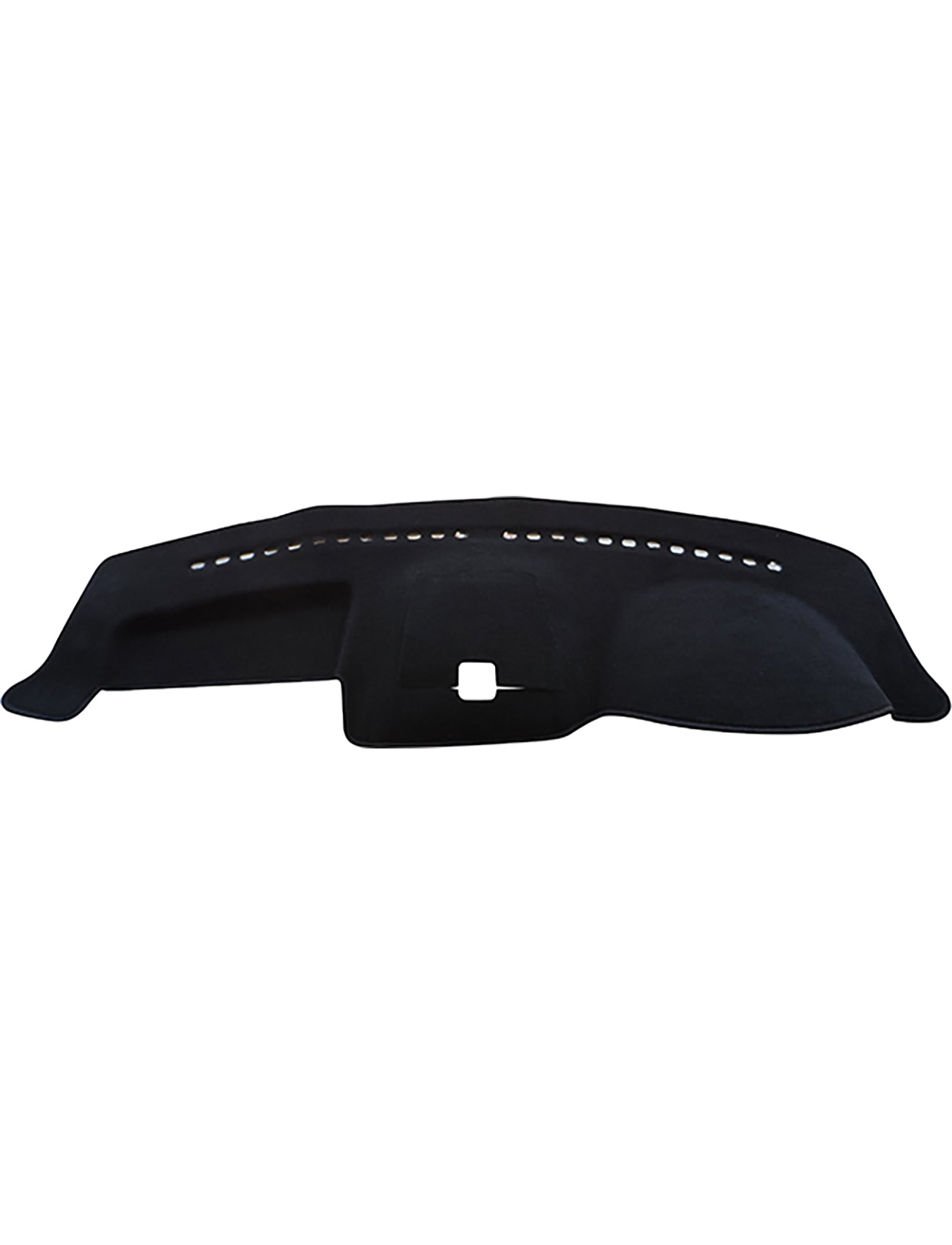 The Sunland Dash Mat Black, designed specifically for Ford Territory SX and SY models from 05/2004 to 04/2011, features multiple vent cut-outs and contours to fit seamlessly over the dashboard. This cover from Sunland-Protection helps keep your vehicle cool and includes a rectangular slot for air vents or control panels, thereby preserving resale value by maintaining the dashboard's condition.