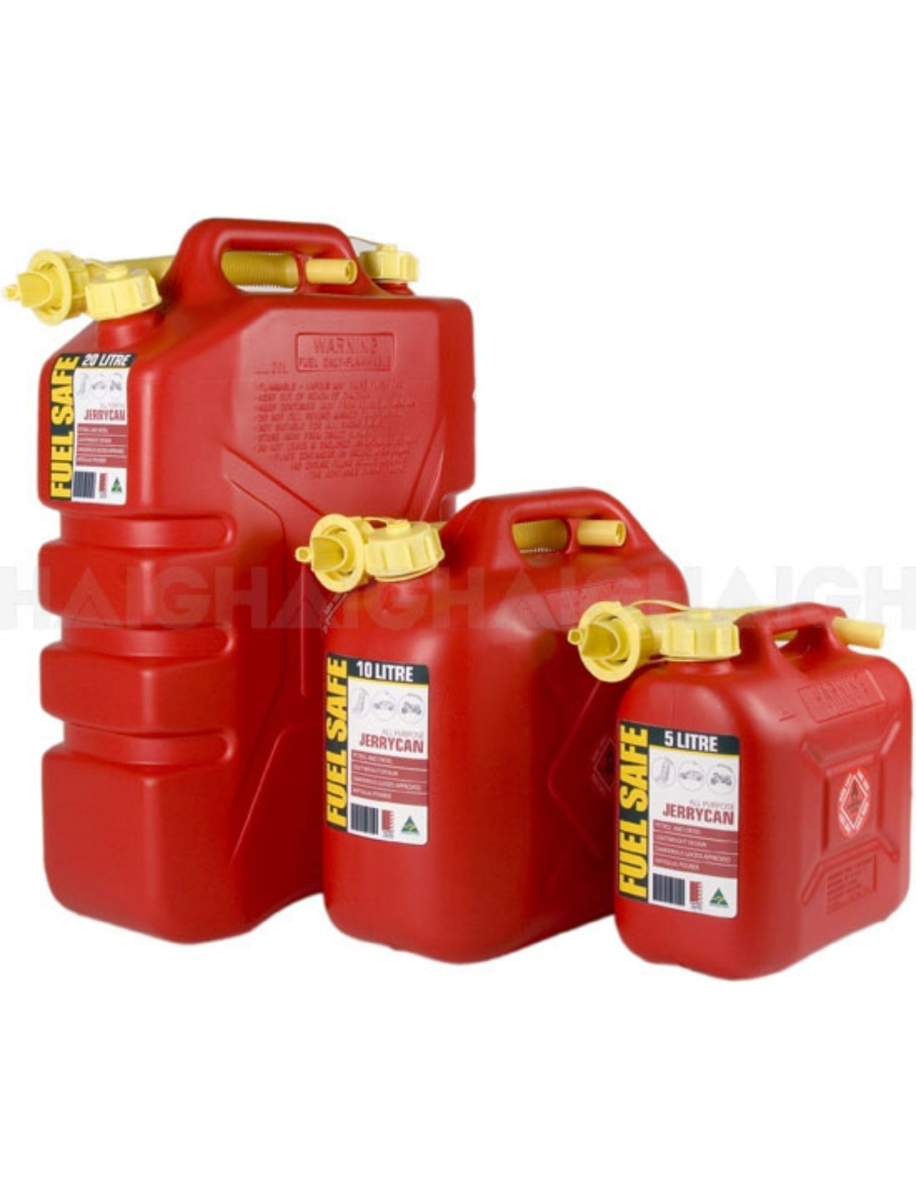 FUEL CAN RED 5L PLASTIC