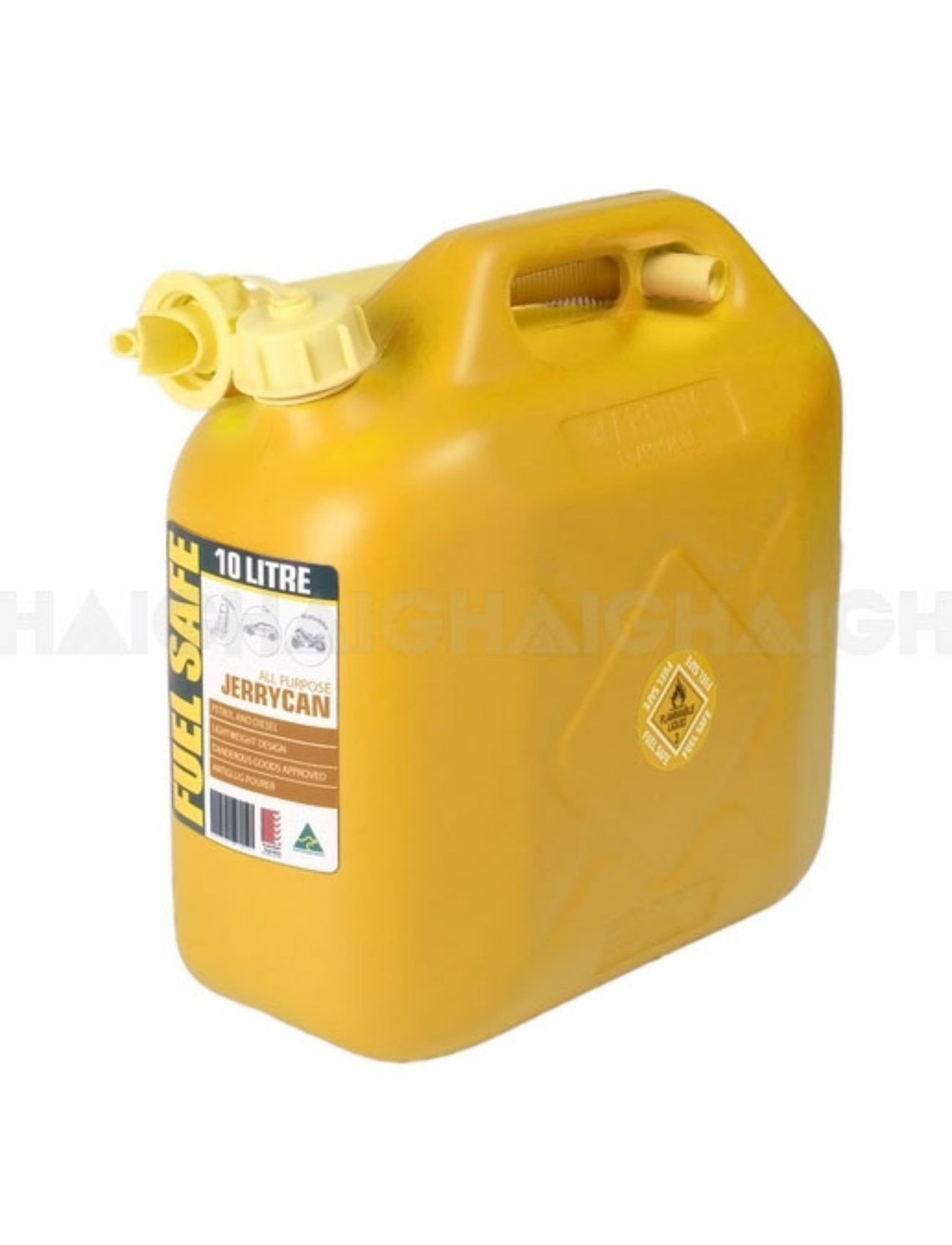 FUEL CAN PLASTIC 10L DIESEL YELLOW