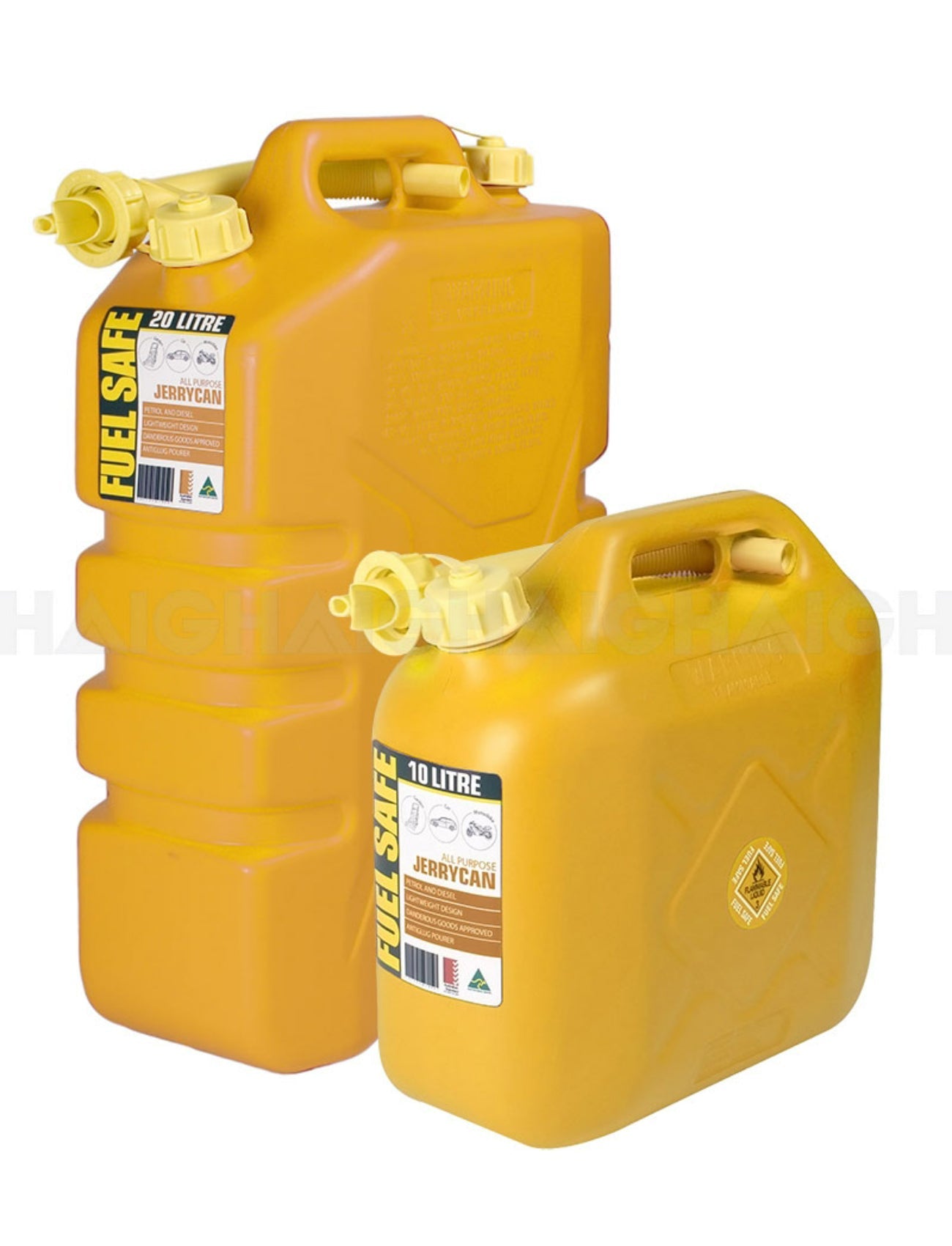FUEL CAN PLASTIC 10L DIESEL YELLOW