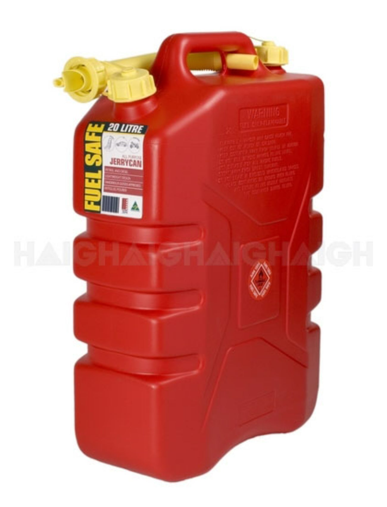 FUEL CAN RED 20L PLASTIC