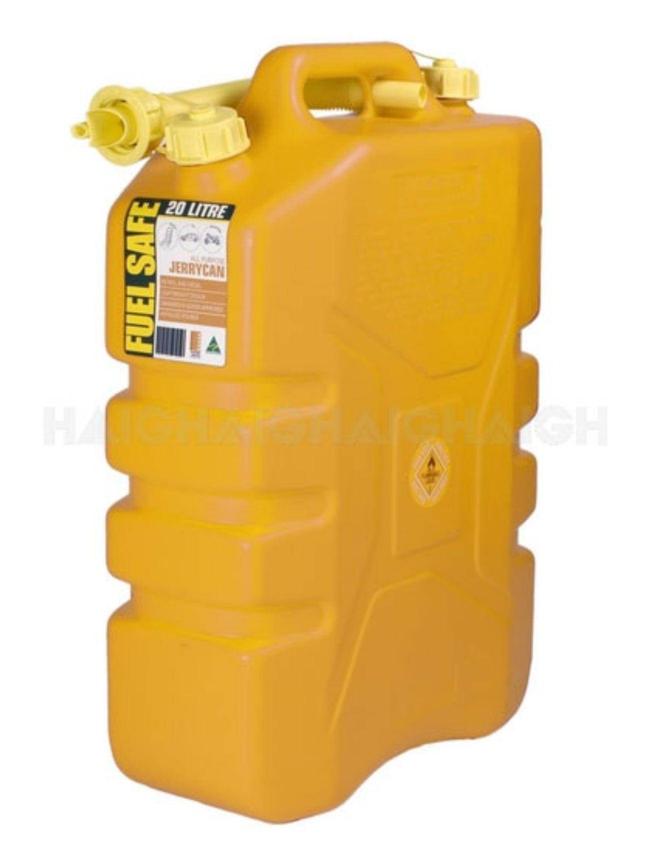 FUEL CAN PLASTIC 20L DIESEL YELLOW