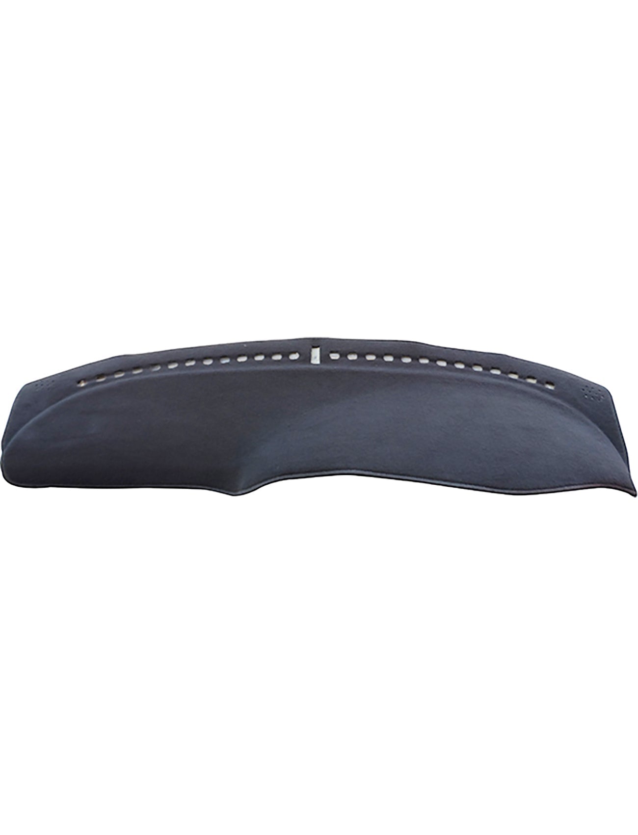 The Sunland-Protection Sunland Dash Mat Charcoal, designed for Holden Commodore VT/VX (09/1997-09/2002) Sedan & Wagon Models without a passenger airbag (G3906), features a smooth finish, small perforations near the top edge to keep your vehicle cool, and a contoured shape that fits perfectly on your dashboard, helping to protect its resale value.