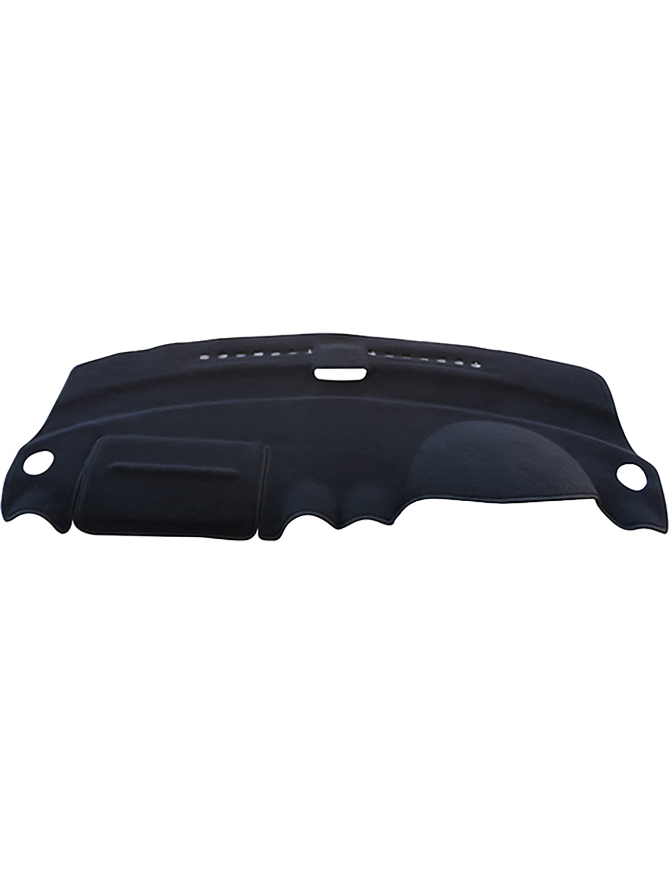 The Sunland Dash Mat Black, compatible with all hatchback and sedan models of the Holden Barina BK MY09 from 07/2008 to 09/2011 (Product Code: G6301), from Sunland-Protection, is expertly crafted with custom cutouts for air vents and the steering column. It fits snugly over your car's dashboard, providing sun protection and helping to keep your vehicle cool.