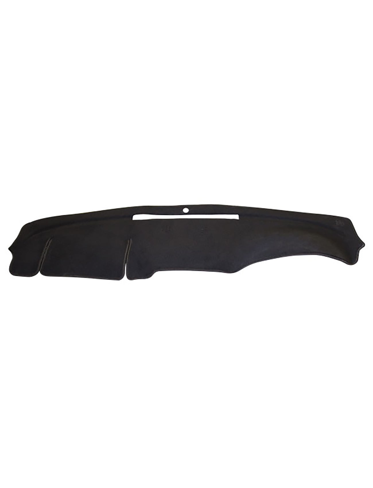 The Sunland-Protection Dash Mat Black is designed for Holden Commodore VE models from 07/2006 to 08/2010, including all Berlina & Calais models (G6501). This black, curved cover features a central cutout section and smooth edges. It fits snugly on standard vehicle dashboards to protect the surface, reduce glare, keep your car cool, and help maintain its resale value.