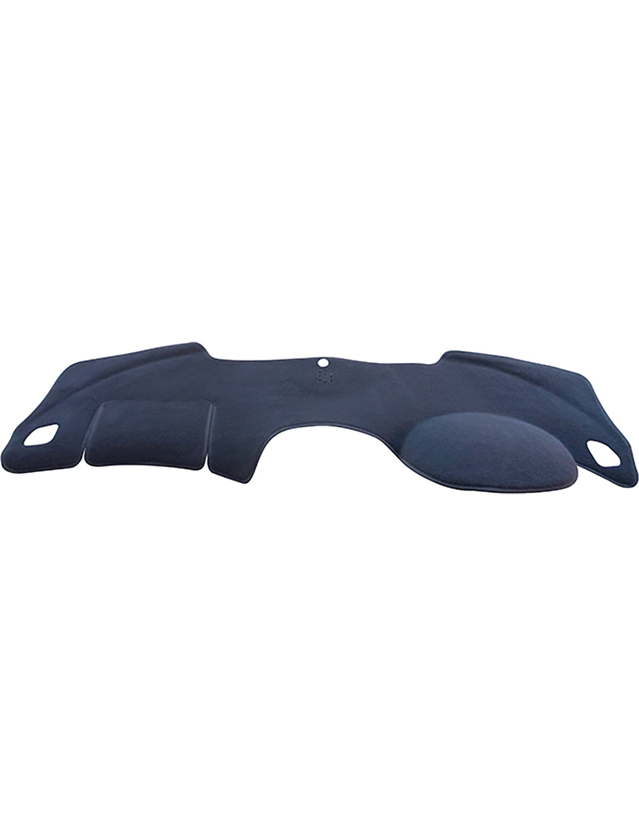 The Sunland-Protection Dash Mat, designed for Holden Malibu V300 sedan models from 06/2013-12/2016, features integrated protective padding with vent and dial cutouts. Air Bag Safe and a perfect fit, this contoured black dashboard cover shields your vehicle’s dash from sun damage while reducing glare.