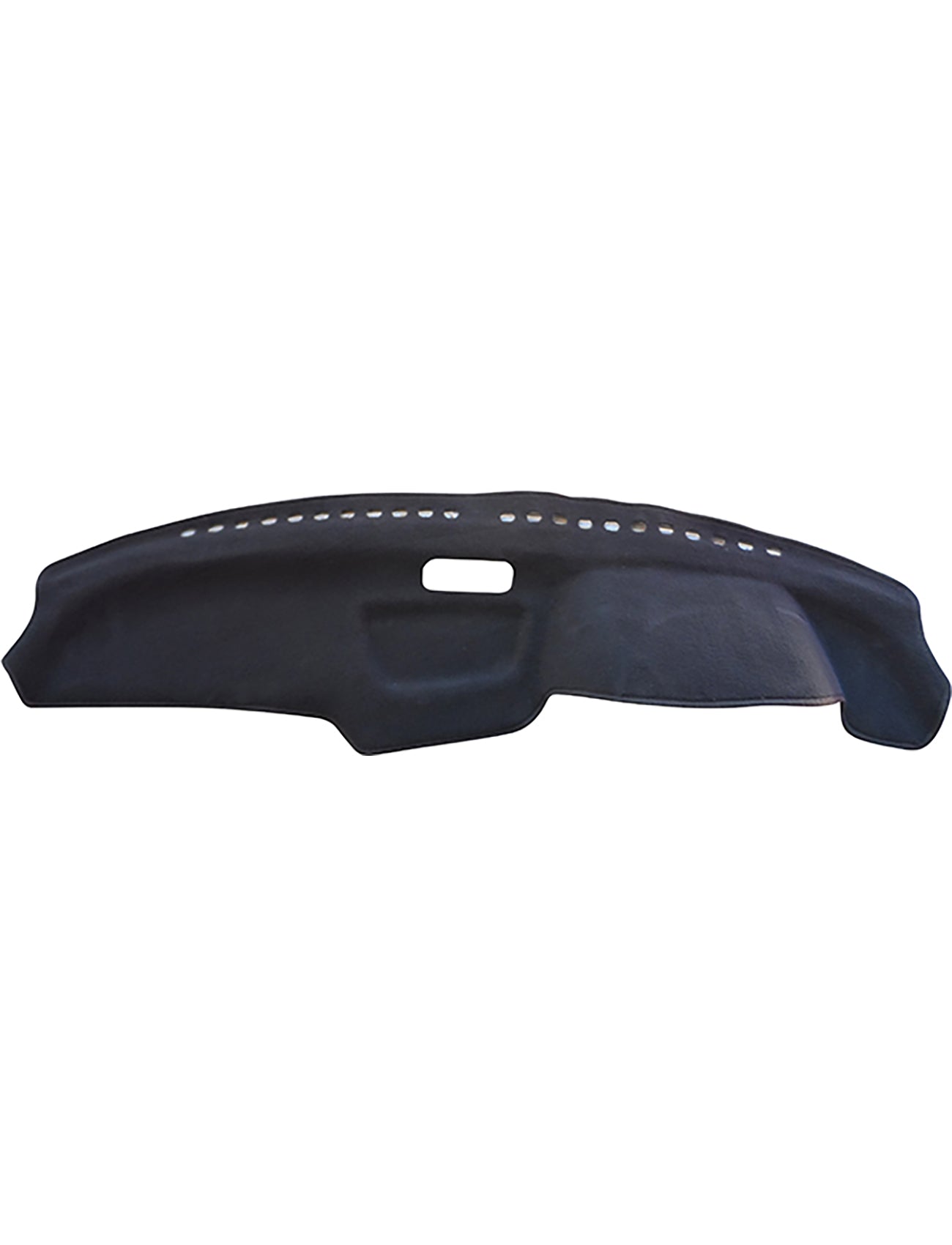 The Sunland-Protection Dash Mat Black Suits Honda Integra DA LS 07/1989-06/1992 All 2 Door Models - H1001 is a dark dashboard cover that features a textured surface with a central cutout. Expertly crafted to fit your vehicle's dashboard, it reduces glare while helping to protect the resale value.