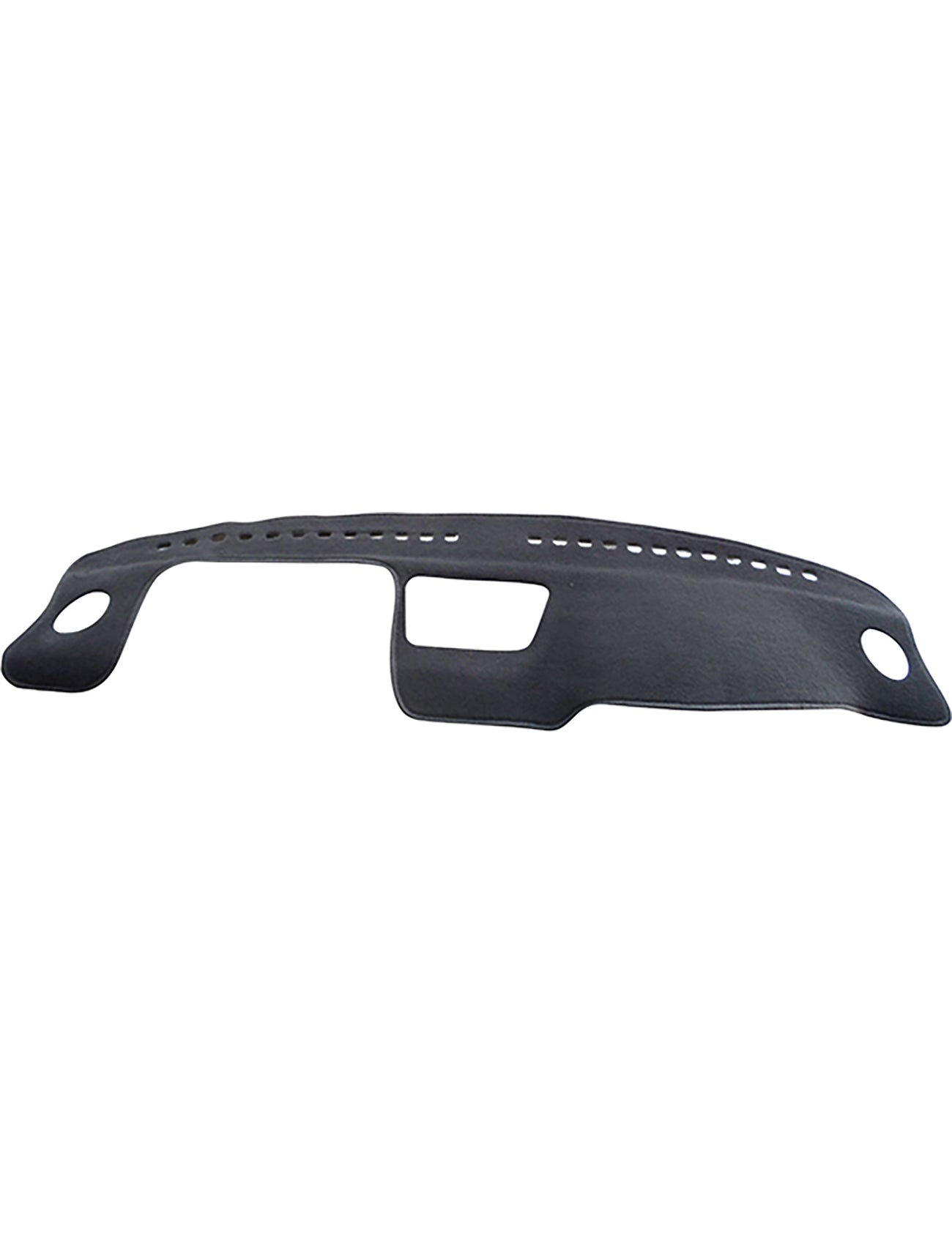 The Sunland-Protection Dash Mat Black, designed specifically for Honda Civic VTI Coupe models from 02/1996 to 11/2000 and equipped with a Passenger Airbag, features precise cutouts for vents and controls, effectively safeguarding your dashboard surface while maintaining airbag safety.