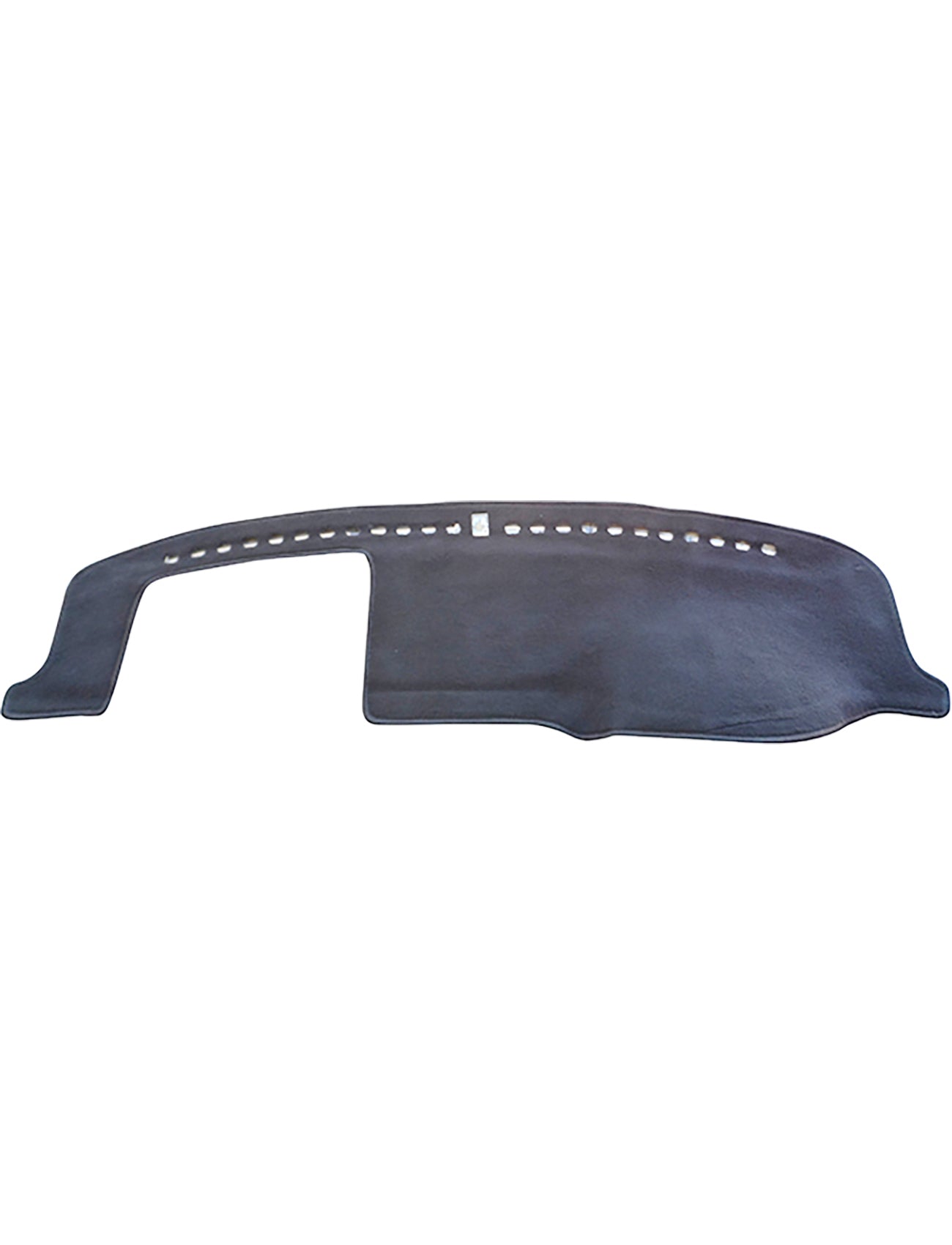 The Sunland-Protection Dash Mat Charcoal H2306 is designed specifically for Honda Civic GLI 4 Door Sedan models from November 2000 to January 2006. It features various cutouts for vents and control panels, with an extended section on one side to fit the dashboard's unique design. The textured material ensures durability and grip while providing excellent glare reduction, making your driving experience more comfortable and enjoyable.