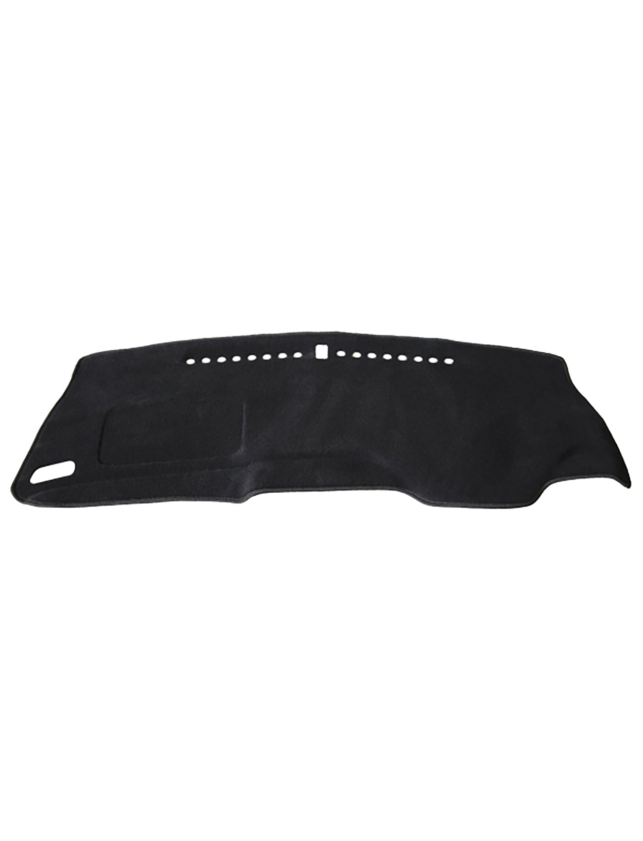 The Sunland Dash Mat Black Suits Honda Jazz GK 08/2014-11/2020 All Hatchback Models - H3901 by Sunland-Protection is a black cover designed to fit over your vehicle's dash, with precise cut-outs for air vents and other features. It protects against sun damage while effectively reducing glare.