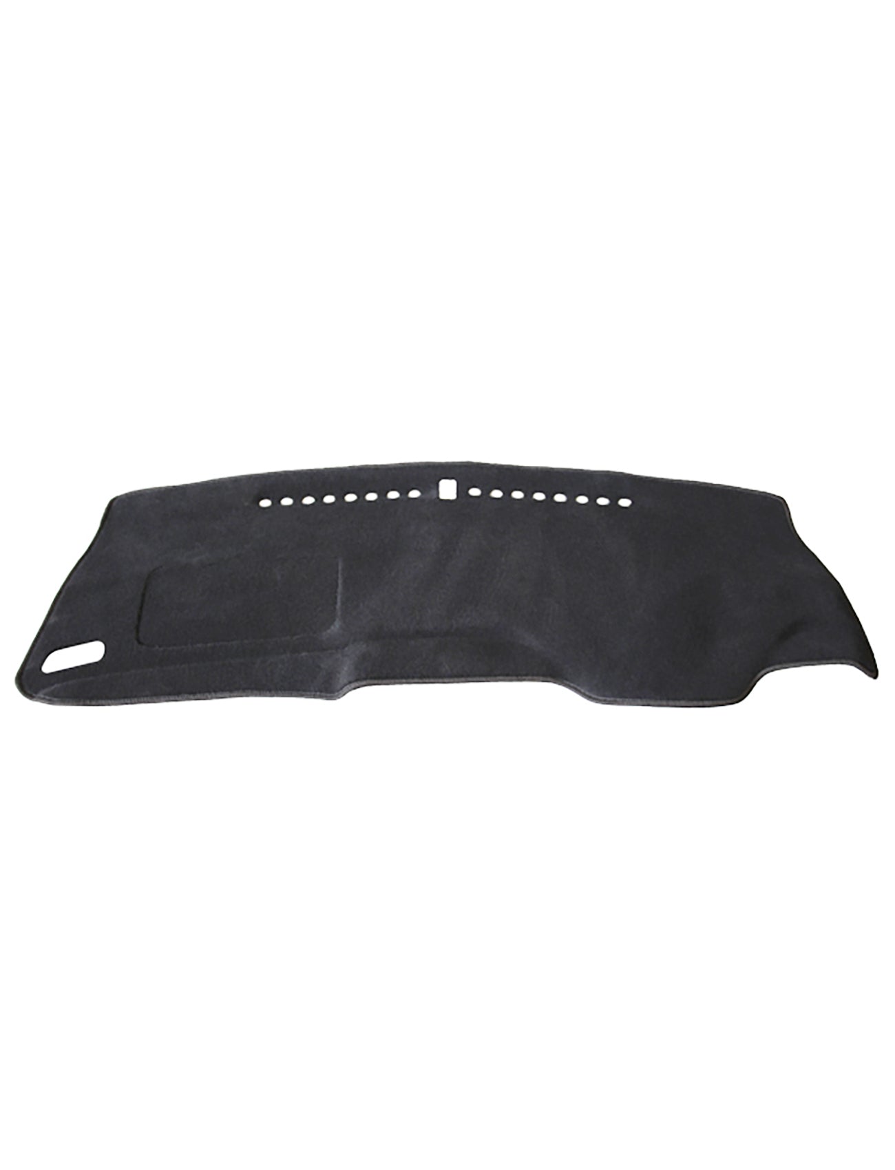 The Sunland-Protection Dash Mat Charcoal is a dashboard cover designed specifically for all Honda Jazz GK hatchback models from 08/2014 to 11/2020. The mat features precise cutouts for vents and dials, ensuring a snug fit and airbag safety.