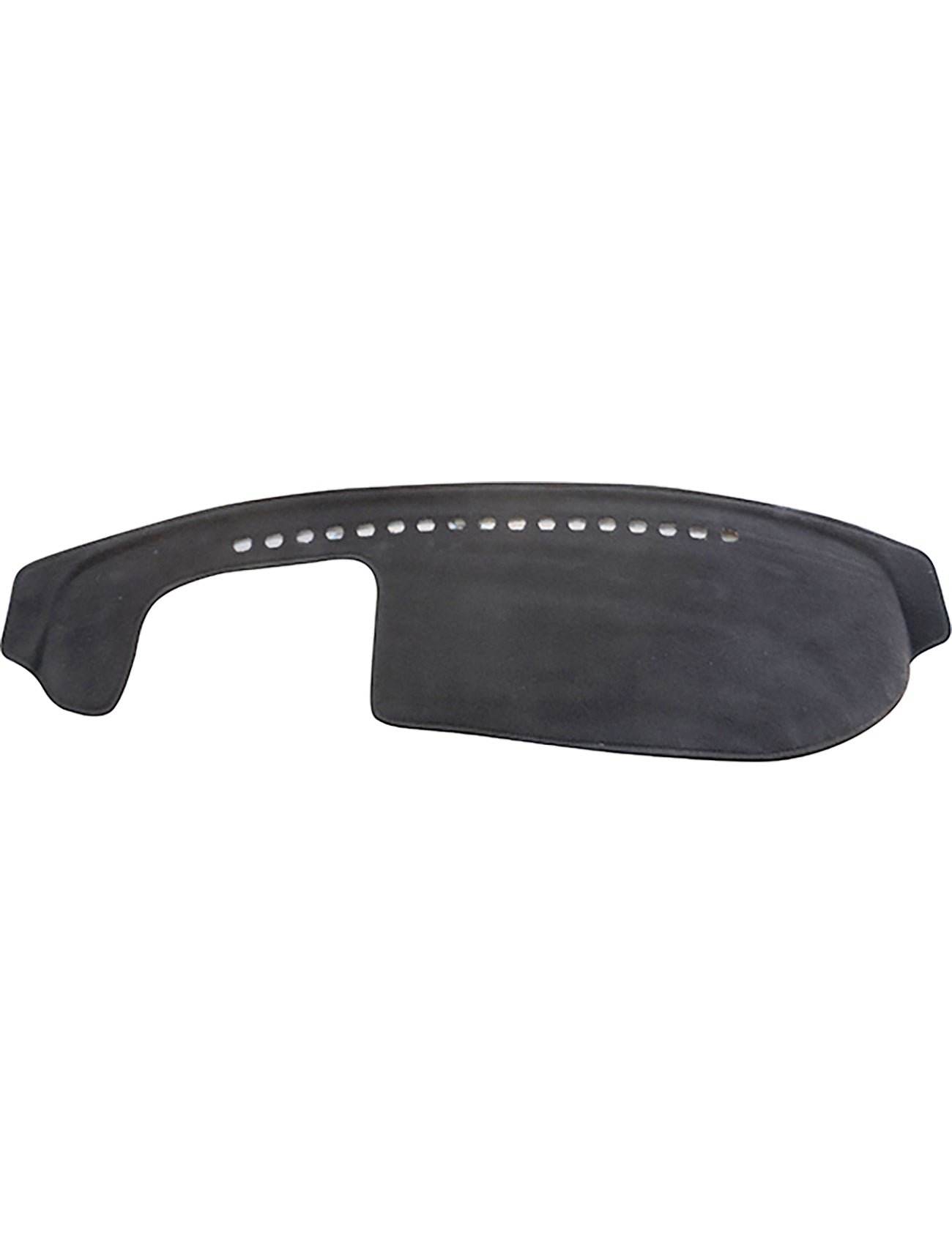 The Sunland-Protection Dash Mat Charcoal Suits Daihatsu Sirion M100/M100Rs/101Rs 07/1998-02/2005 All Models - I1706 is a stylish charcoal dashboard cover with precise cutouts for air vents. Designed to fit seamlessly over your car's dashboard, this cover aligns perfectly with the contours and features a smooth surface that enhances both style and functionality by keeping your vehicle cool.