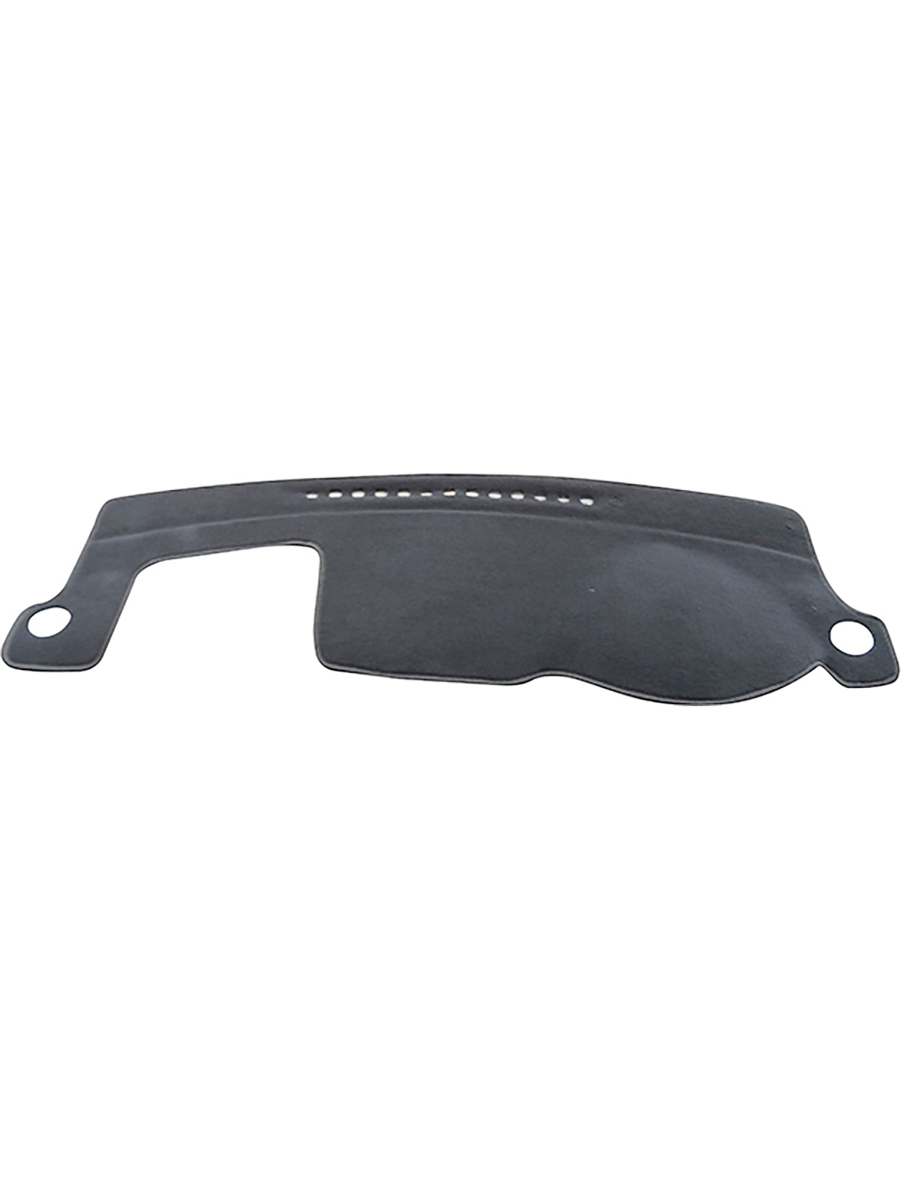 A charcoal Sunland-Protection visor designed for motorcycle helmets, equipped with attachment points on both sides, glare reduction for improved visibility, and a series of ventilation slits near the top.